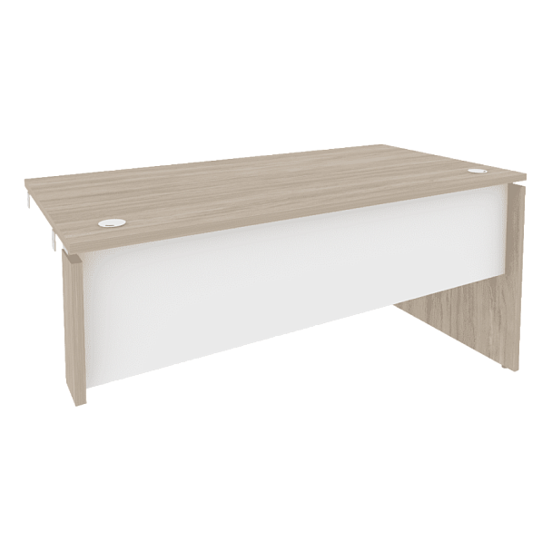 Onix Стол-приставка правый к опорным элементам O.SPR-4.8 (R) Дуб аттик/Белый бриллиант 1580*800*750 - Вид 1