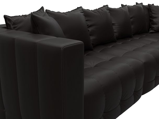 Диван угловой Лига-052 НПБ Лонг угол универсальный Экокожа коричневый - Вид 4