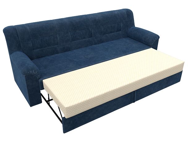 Диван прямой Карелия Велюр синий - Вид 7