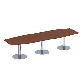 Стол для переговоров на опорах-колоннах Патриот ПТ 144 миланский орех - Фото предпросмотра