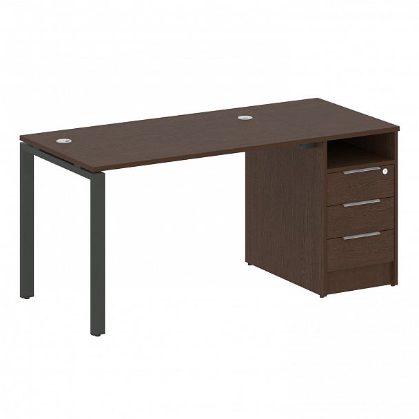 Рабочая станция "Metal System" БП.РС-СТП -1.2 венге/антрацит - Вид 1