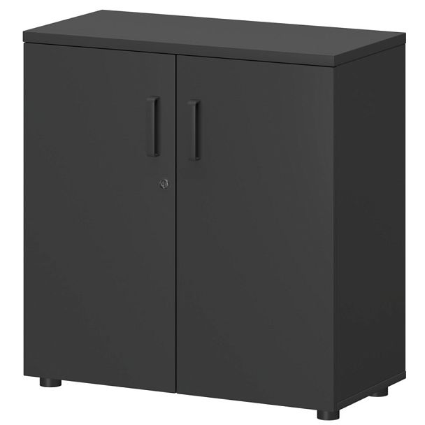 Шкаф СМШ-28Д Графит 792x380x835 Смарт - Вид 1