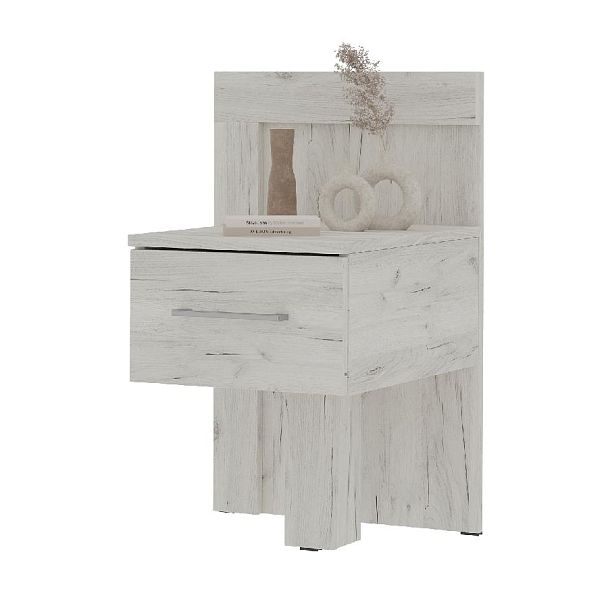 Гранд тумба прикроватная (0,450 х0,694х0,470) дуб крафт белый - Вид 1