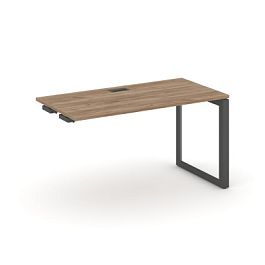 Style Project Next Стол-приставка к опор. элем. SN-59O.OPRS-001 Дуб Табак/Металл Антрацит/Черный Заглушка 980*600*750 - Фото предпросмотра