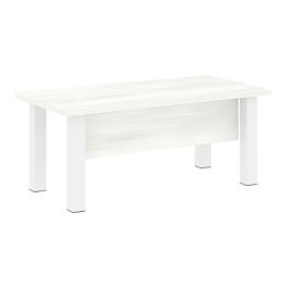 Yalta Стол руководителя LT.D-18.1 Снежная патина/Белые опоры 1800*900*750 - Фото предпросмотра