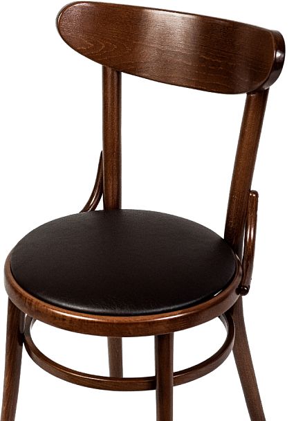 Комплект венских деревянных стульев Милем светлый орех/коричневая экокожа, 4 шт. - Вид 5