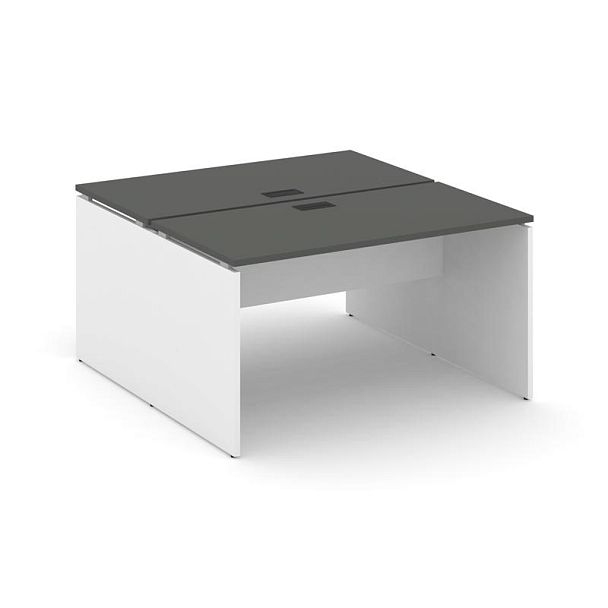 Стайл Проджект Рабочая станция 2-х сторон. SN-D.DRS-022 Антрацит NEW/Белый/Черная Заглушка 1180*1632 - Вид 1