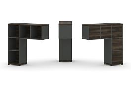 Concept Надставка низкая CN.ONN-001 Дуб Мали/Антрацит/Металл Антрацит 1099*365*1130 - Фото предпросмотра