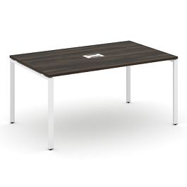 Concept Стол переговорный (1 столешница) CN.PRG-014 Дуб Мали/Металл Белый 1580*980*750 - Фото предпросмотра