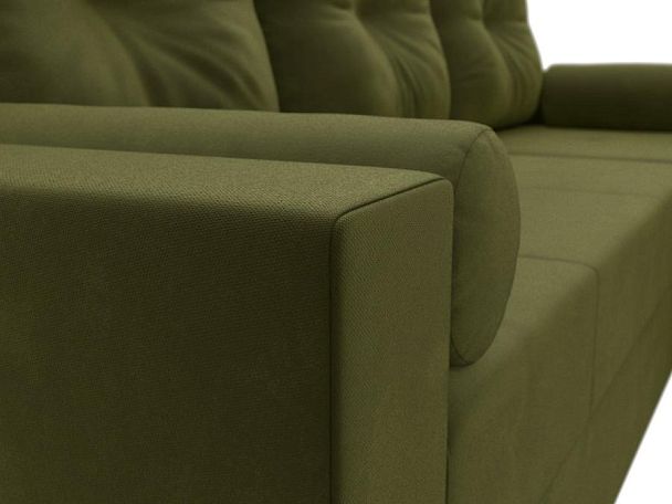 Диван угловой Верона Лайт угол правый (полностью вмикровельвет зеленый) - Вид 4