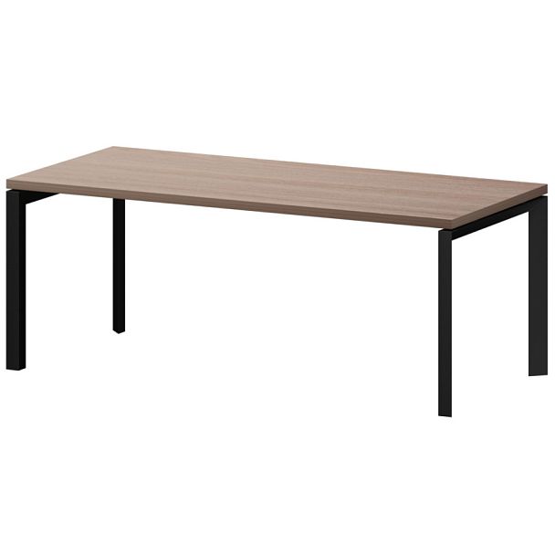 Стол руководителя на металлокаркасе КТМ-20.38 Темный шимо 2000x900x750 Акцент - Вид 1