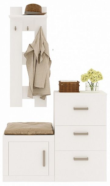 Стенка для прихожей Toivo ТОЙ-ПР 4 Белый - Вид 1