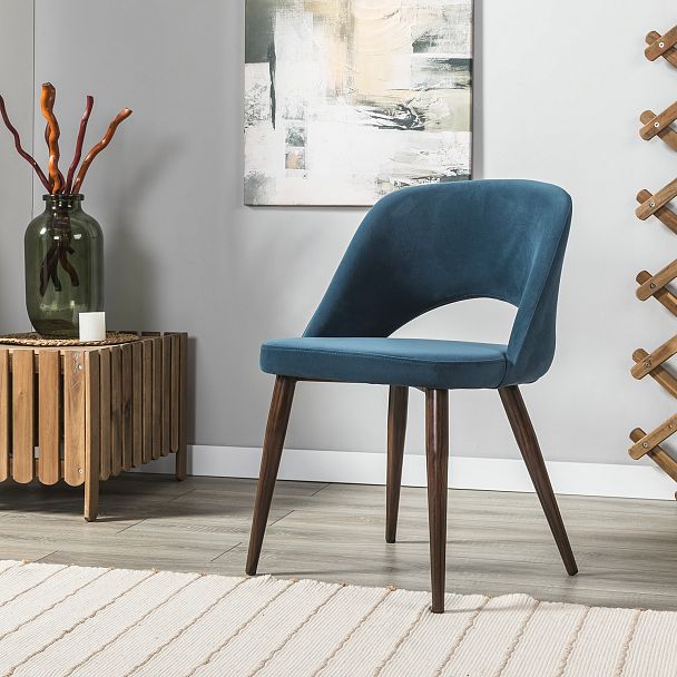 Стул Lars Diag blue/т.орех - Вид 11