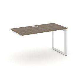 Стайл Проджект Некст / Style Project Next Стол-приставка к опор. элем. SN-59O.OPRS-021 Вяз Благородный/Металл Белый/Белый Заглушка 980*800*750 - Фото предпросмотра