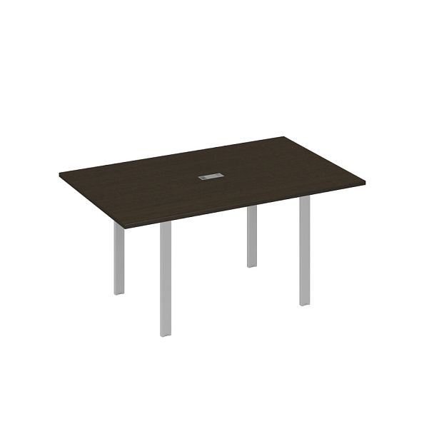Стол 160 на металлокаркасе UNO переговорный A4 А4 Б1 121 БП венге / металлокаркас серый - Вид 1