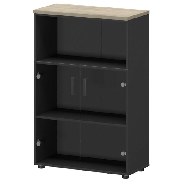 Шкаф СМШ-38С2 Графит/Кронберг 792x380x1215 Смарт - Вид 1