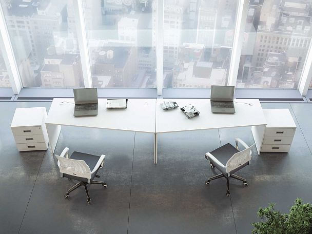 Тумба приставная 4 ящика Tess Wood 42x80x75 белый - Вид 4