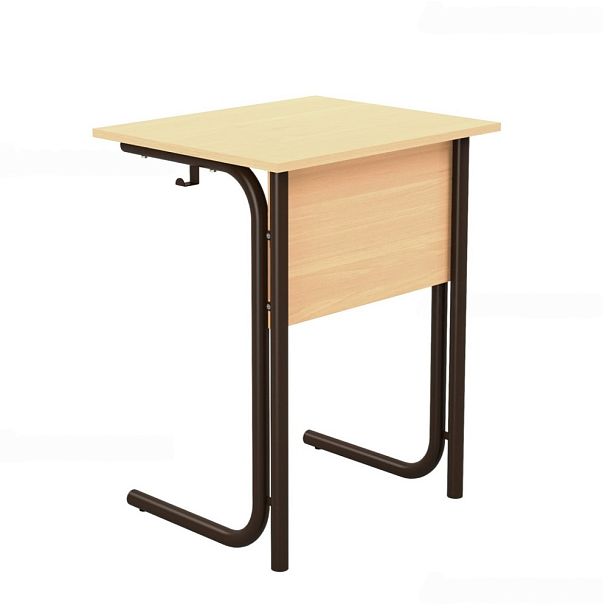 Стол ученический 101В, 1-местный на круглой трубе (м/к Коричневый, Серый, Черный), гр.7 - Вид 6