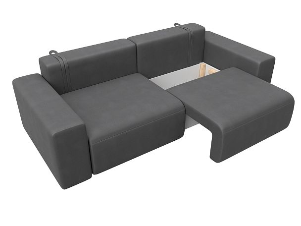 Диван прямой Лига-036 НПБ Классик Искусственная замша серый - Вид 7