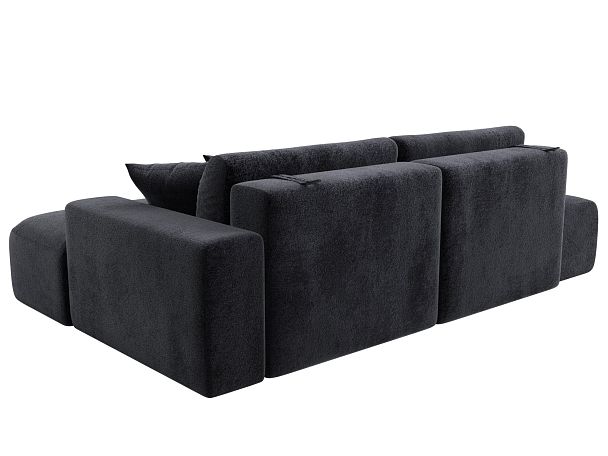 Диван угловой Лига-036 НПБ Модерн правый угол Велюр серый - Вид 6