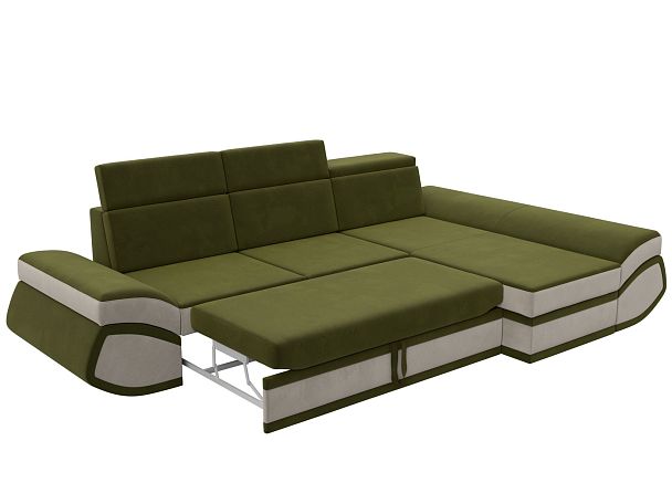 Диван угловой Лига-032 правый угол Микровельвет зеленый - Вид 7