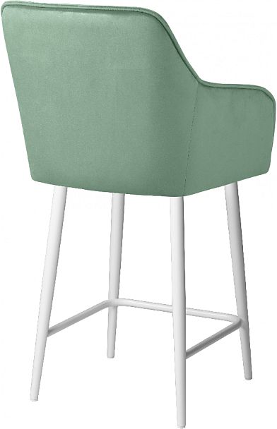 Полубарное поворотное кресло Мони К, Confetti aquamarine/белый - Вид 5