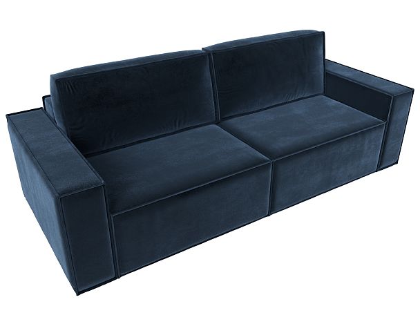 Диван прямой Куба Велюр синий - Вид 5