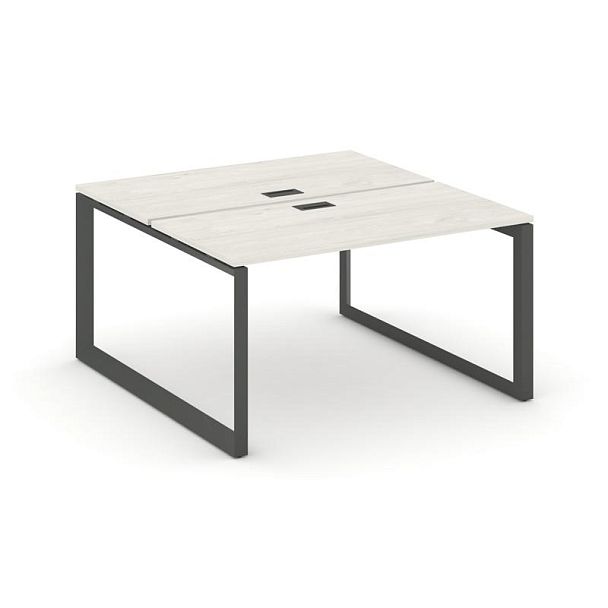 Style Project Next Рабочая станция двухсторонняя SN-59O.DRS-023 Дуб Наварра/Металл Антрацит/Черный Заглушка 1380*1632*750 - Вид 1