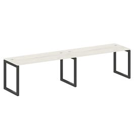 Metal System Quattro Р. ст. на 2 раб. места на О-образном м/к 50БО.СМ-2.4 Дуб наварра/Антрацит металл 3200*720*750 - Фото предпросмотра