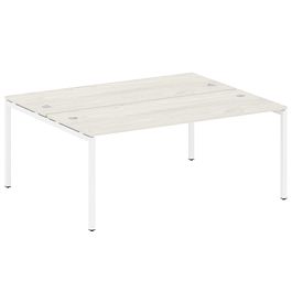 Metal System Quattro Р. ст. на П-образном м/к 40БП.РАС-СП-2.5 Дуб наварра/Белый металл 1800*1475*750 - Фото предпросмотра