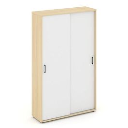 Стайл Проджект Шкаф-купе для одежды SN.SHK-003 Акация Лорка/Белый/Черный Ручки 1200*400*1982 - Фото предпросмотра