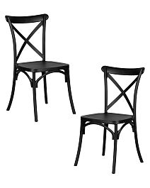 Набор 2 шт Стул обеденный DOBRIN ZILAN (цвет чёрный (B-03)) - Фото предпросмотра