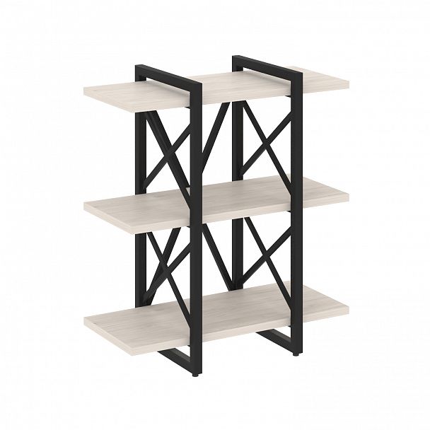 Стеллаж на опорах "Loft" VR.L-MST.O-3.4V денвер светлый/черный - Вид 1