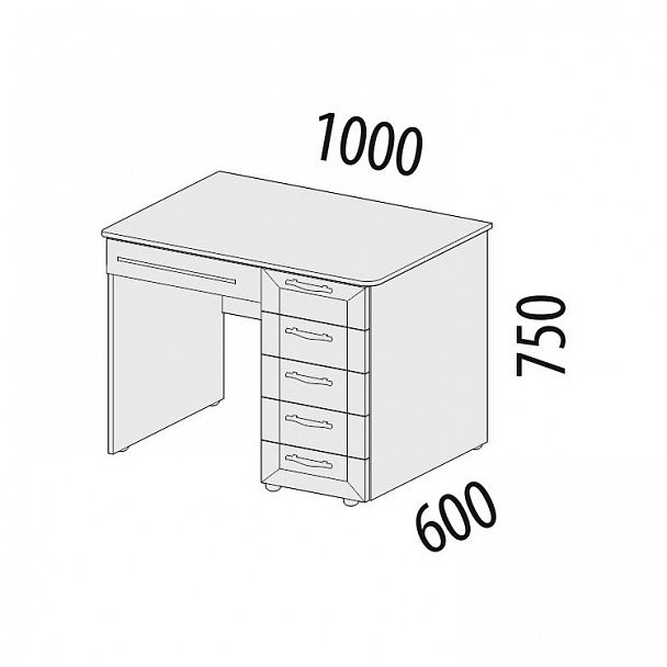 Стол компьютерный "Тиффани" 93.26 - Вид 2