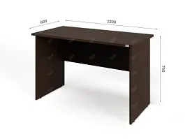 UNITY PС6-12 ВЕНГЕ Офисный стол прямоугольный Прямой 1200х600х750 - Фото предпросмотра