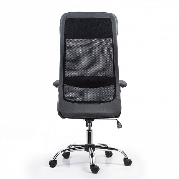 Кресло офисное BRABIX "Flight EX-540", хром, ткань, сетка, серое, 531848 - Вид 5