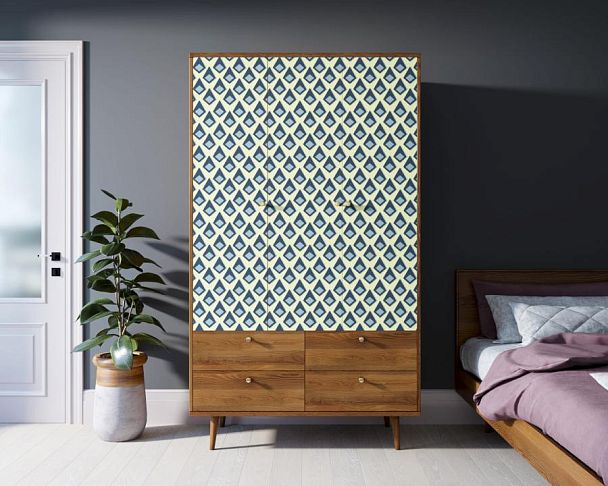 Шкаф трехстворчатый Berber принт 13 арт BB02/Print_13 - Вид 4