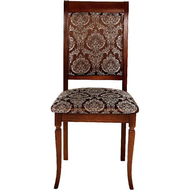 Комплект деревянных стульев с мягким сиденьем Бармс Античный орех/Темно-коричневый жаккард, 4 шт. - Вид 2