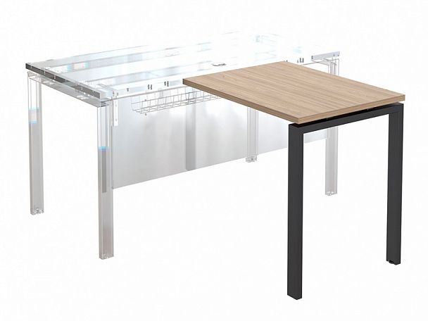 Брифинг-приставка NT 80  вяз натуральный/антрацит - Вид 1