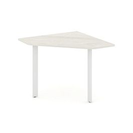 Style Project Next Угловой элемент переговорного стола SN-59.UPRG-001 Дуб Наварра/Металл Белый 980*980*750 - Фото предпросмотра