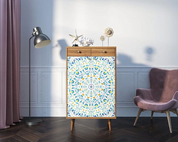 Комод Berber два ящика и дверки 46 принт арт BB46/Print_46 - Вид 4