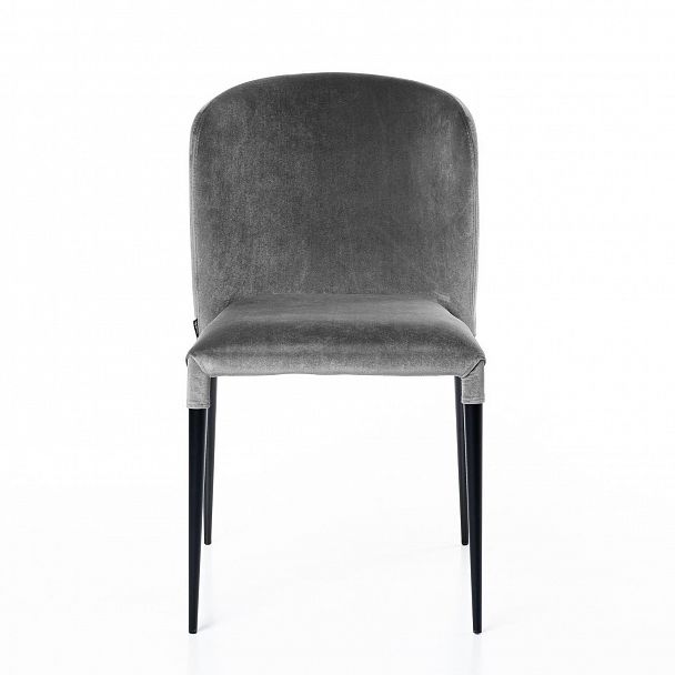 Стул Albert (Альберт), бархат серый 27, стопируемый - Вид 2