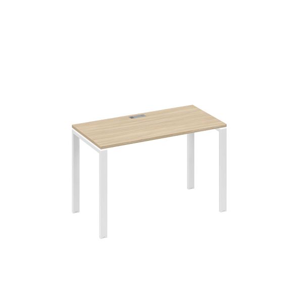 Стол письменный на металлокаркасе UNO A4 А4 Б1 003 БП дуб скандинавский / металлокаркас белый - Вид 1