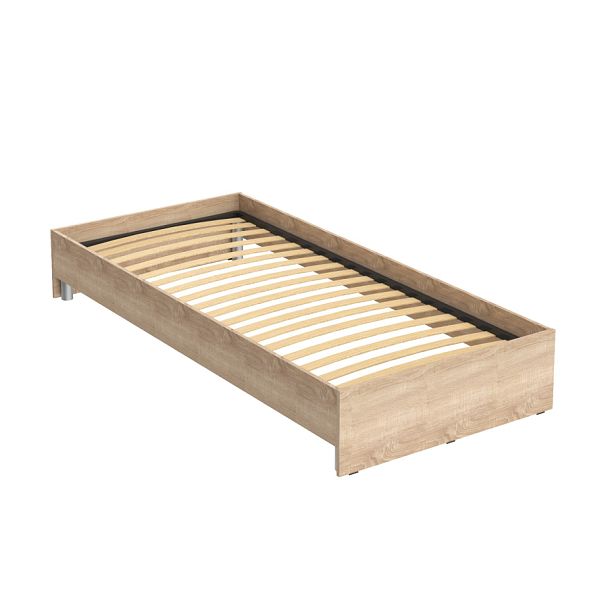Кровать без изголовья KBW 209 Дуб Сонома светлый 2040х940х300 KANN - Вид 1