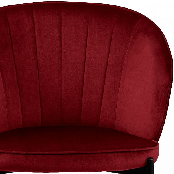 Комплект кухонных стульев Миэль бордовый велюр/черный, 2 шт. - Вид 7