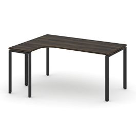 Concept Стол эргономичный CN.SA-001(L) Дуб Мали/Металл Черный 1380*1180*750 - Фото предпросмотра