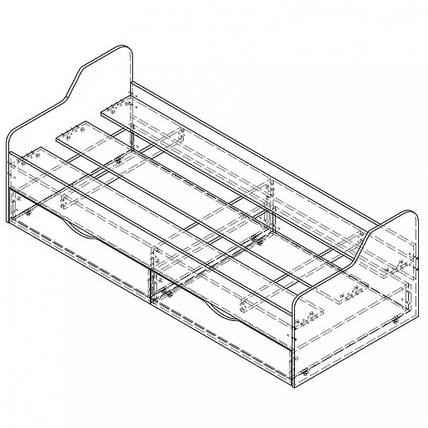 Нижняя кровать "Дельта-18.01" - Вид 4