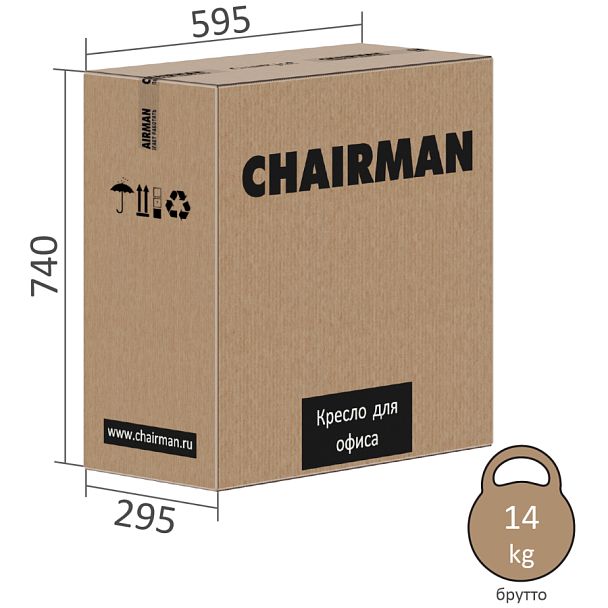 Офисное кресло Chairman 630 Россия черный - Вид 7