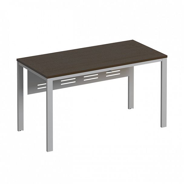 Стол письменный на металлокаркасе МП2 с металлическим экраном "Формула МП" ФР 192 венге темный - Вид 1