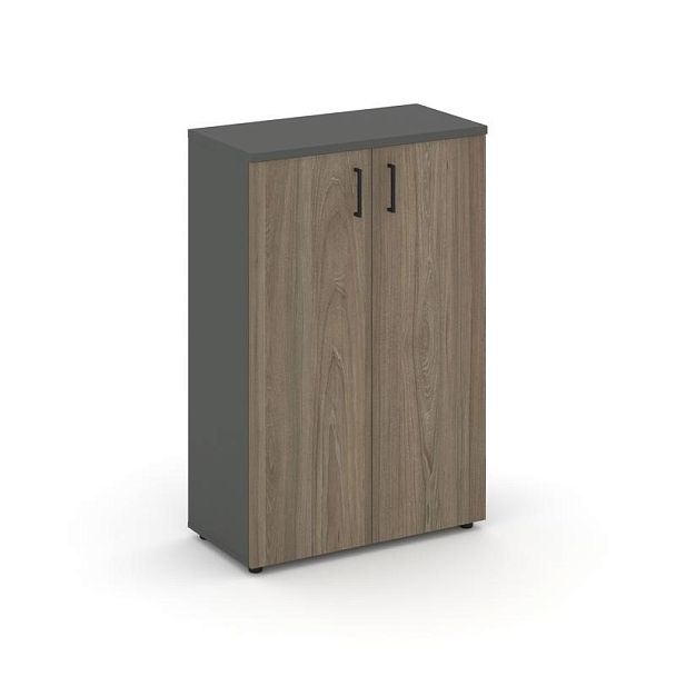 Style Project Шкаф средний широкий SN.STS-204 Антрацит/Вяз Благородный/Черный Ручки 796*400*1203 - Вид 1